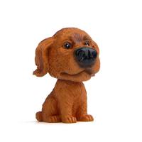 Mini 3D Car Dashboard Toys Car Ornament Nodding Dog Gift Huskie Decoration Shaking Interior Accessory Bobblehead Auto Puppy Head T2O2