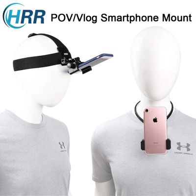 FPV/Vlog Smartphone Head Strap Mount /Neck Holder Kit for iPhone Samsung Huawei Xiaomi and Go Pro Sports Cameras Accessories