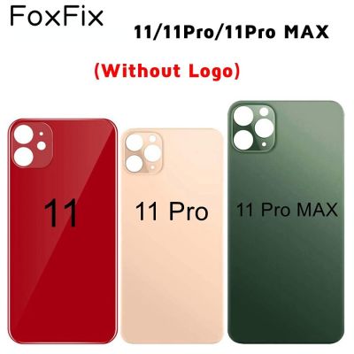 FoxFix Back Glass Replacement For iphone 11/11 Pro Max Battery Cover Back Glass Panel Rear Door Housing Case Repair Parts Replacement Parts