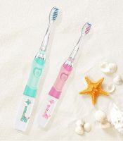 HOKDS Ultrasonic Sonic Toothbrush for Children Baby Toothbrush With LED Light Soft Brush Head Waterproof Replaceable Teeth Whitening