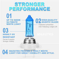 2x 100W H1 H4 H7 H8 H11 9005 HB3 9006 HB4 H27 880 881 HeadLight Lamp 5000K Xtreme Blue 12V Car Halogen Light Fog Bulb