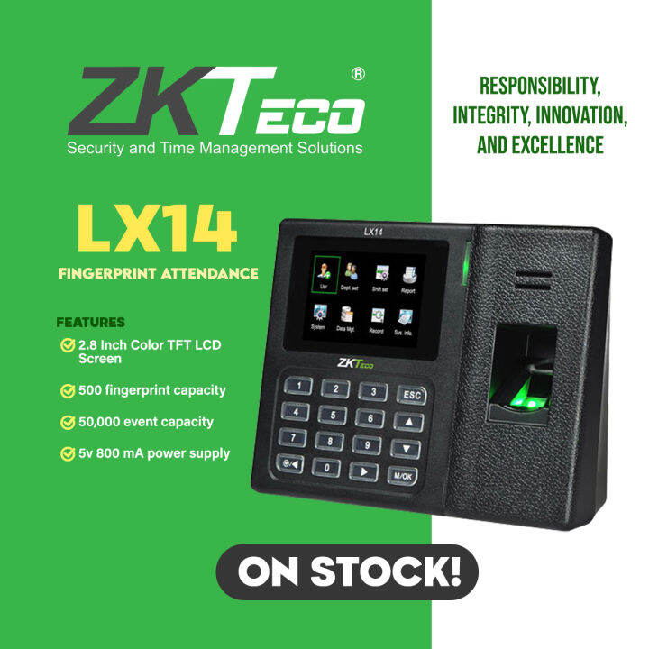 ZKTeco LX14 Biometric Fingerprint Reader and Access Control Lazada PH
