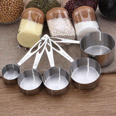 5pcsSet Measuring Spoons Stainless Steel Spoon Scale Coffee Powder Scoop Durable Kitchen Scale Baking Tools bilancia da cucina
