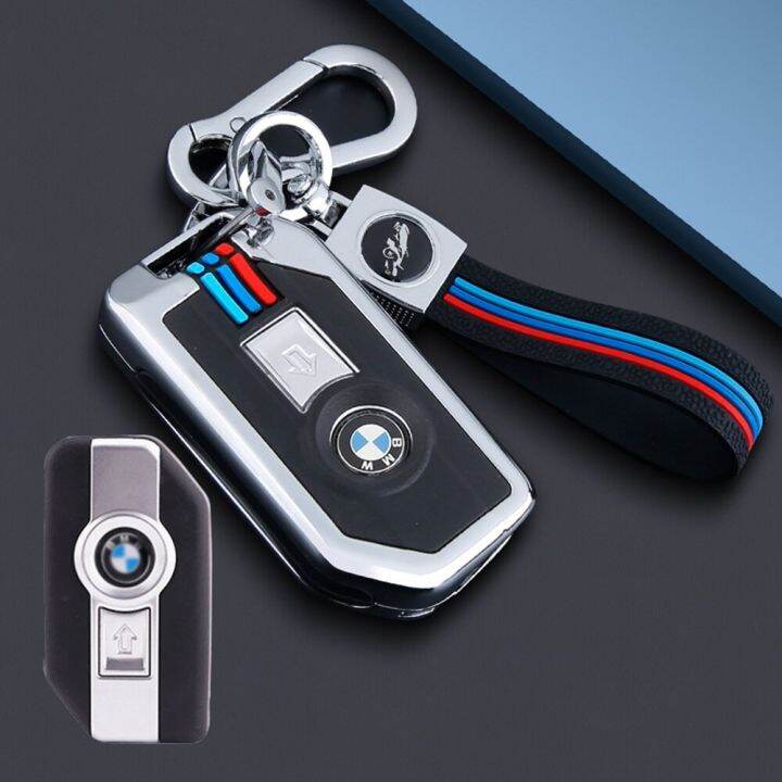 For BMW Motorrad Keyless Key Cover Keycase Keychain Holder For BMW