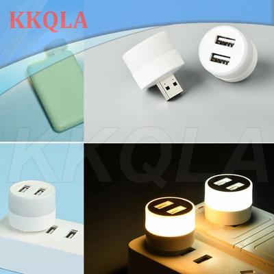 QKKQLA USB Plug Lamp Mobile Power Charging Small Book Lamps LED Eye Protection Reading Night Light Small Light with USB splitter