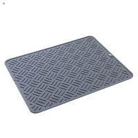 RET Silicone Dish Drying Mat With Hanging Hole Easy Clean Heat Resistance Dish Draining Pad Kitchen Supply