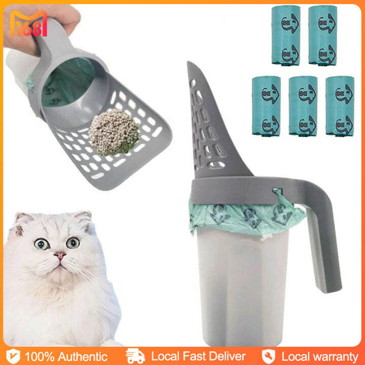 Original Cat Litter Shovel with Waste Bags Self Cleaning Cats Litter