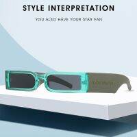 New small frame ins street photography sunglasses 86505 modern personality sunglasses wide temples wholesale 무테 안경  UV400