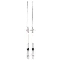 2X Dual Band Antenna UHF VHF 144430MHz 2.15 3.0DBi High Gain Amateur Mobile Car Radio SL16 UHF-J M Type