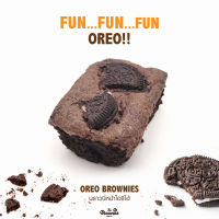 บราวนี่หน้าโอริโอ้ (OREO BROWNIES)