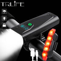 TRLIFE 5200มิลลิแอมป์ชั่วโมงแสงจักรยานด้านหน้าโคมไฟ USB ชาร์จ LED 3000 Lumens ไฟจักรยานกันน้ำไฟหน้าอุปกรณ์จักรยาน