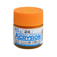 Mr.Hobby Mr.Acrysion Color N-24 ORANGE YELLOW 4973028034158