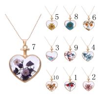 Necklace Dried Flowers Heart Summer Style Necklaces MZ#CN068