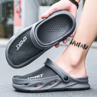 【Hot Sale】 Hole shoes mens 2023 summer new outerwear mesh slippers non-slip wear-resistant soft bottom comfortable casual beach sandals