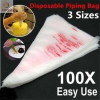 50/100pcs Plastic Disposable Piping Bags Cake Cream Decorating Tool