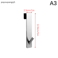 payoupangq5?Gift?Cheap? ตะขอแขวนประตูห้องน้ำตะขอสแตนเลสเหนือประตูกระจกชั้นวางผ้าเช็ดตัวรูปตัว S ตะขอแขวนเสื้อคลุมอาบน้ำ