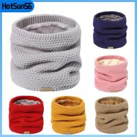 HOTSUN56 ถักนิตติ้ง ที่พันคอ ซับในหนาขึ้น เก็บความอบอุ่น ผ้าพันคอหลอดสกี ลำลองแบบสบายๆ ครึ่งหน้า ฤดูหนาวในฤดูหนาว