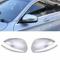 2PCS Rearview Mirror Covers Trim for Mercedes Benz New E C GLC S Class Side Mirror Covers