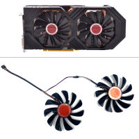 2ชิ้น95มิลลิเมตรกราฟิกการ์ดพัดลม CF1010U12S FDC10U12S9-C 4PIN AMD RX580 590 GPU พัดลมสำหรับ XFX RX 590580 VGA การ์ดพัดลมระบายความร้อน