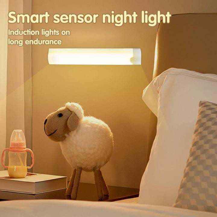 motion-sensor-light-usb-ชาร์จโคมไฟกลางคืนตู้ตู้เสื้อผ้าเครื่องตรวจจับแสงไร้สาย-led-night-light-ห้องนอนตกแต่งห้องครัว