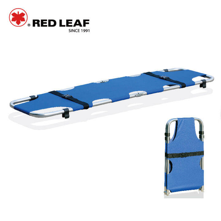 Rixin aluminum alloy folding stretcher emergency rescue stretcher bed