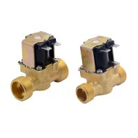3/4”1/2” DC 24V AC 220V DC12V Electric Solenoid Magnetic Valve Normally Closed Brass For Water Control Plumbing Valves