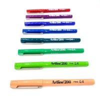 ( Promotion+++) คุ้มที่สุด Art ปากกาหัวเข็ม ชุด 8 ด้าม (สีน้ำเงิน,แดง,เขียว,พีช,ม่วงแดง,ฟ้าสด,เหลืองมะนาว,เขียวเข้ม) หัวแข็งแรง คมชัด ราคาดี ปากกา เมจิก ปากกา ไฮ ไล ท์ ปากกาหมึกซึม ปากกา ไวท์ บอร์ด