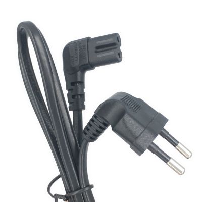 【YF】 3M 90 Degree Schuko CEE7/16 Europe 2pin Male to Right Angled IEC 320 C7 Power Supply Cord Cable