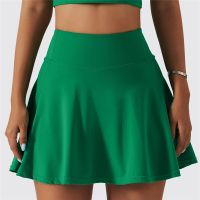 Women Golf Tennis Mini Skirts With Shorts Nylon High Waist 2 In 1 Casual Sports Fitness Yoga Running Gym Athletic Workout Skorts