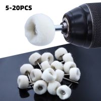 For Dremel Rotary Tool Polishing Wheel 3mm Wool Felt Polishing Buffing Wheel Grinding Polishing Pad Shanks 5/10/15/20pcs