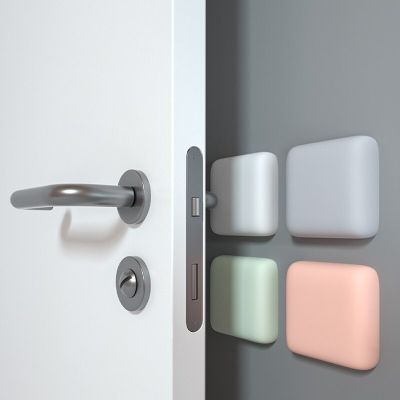 Silicone Door Stopper Door Stop Doorables Self Adhesive Mute Anti-Shock Wall Mat Porte Pad For Home Improvement Safety Supplies Decorative Door Stops