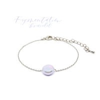 Fyne Fories Figmentation Bracelet ♡ สร้อยข้อมือสีเหลือบประกายฟ้าชมพู ♡ fynefories