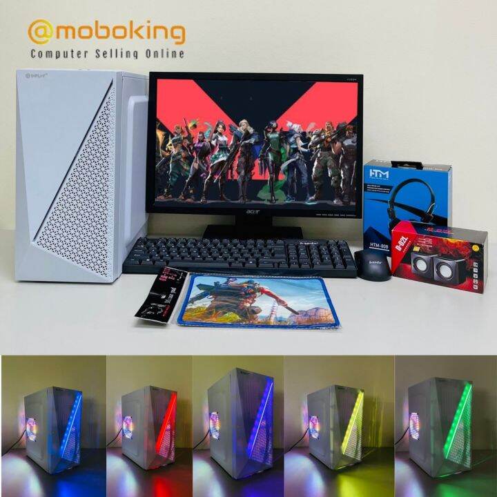 Desktop Computer i5 Cpu 19 Inch Monitor PC Office Gaming Computers Set ...