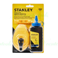 STANLEY 47-443 บักเต้า+ลูกน้ำ+ชอล์ก30เมตร สีน้ำเงิน