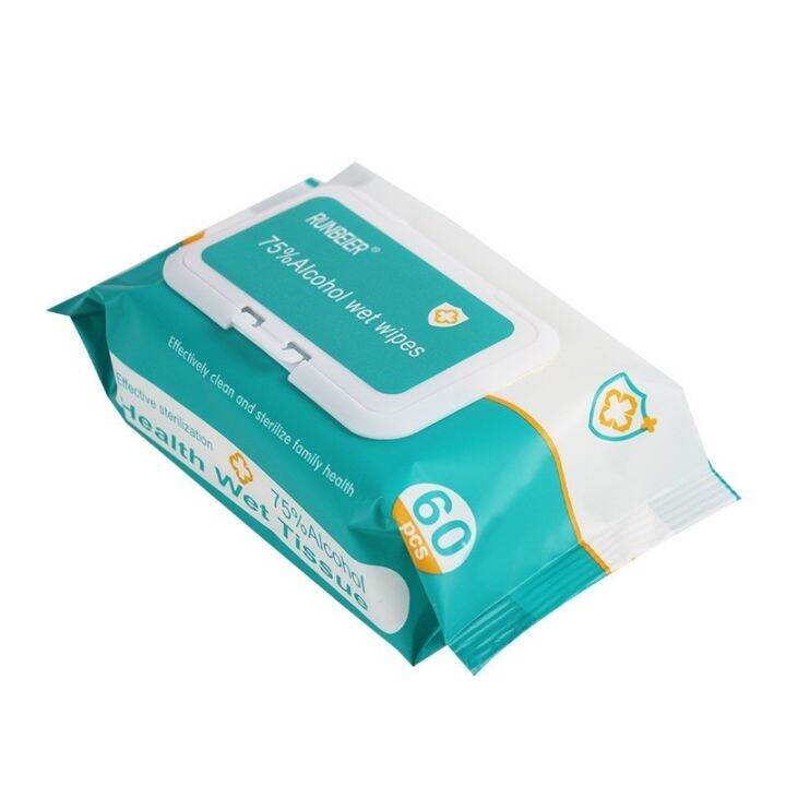 ทิชชู่เปียกแอลกอฮอล์-ทิชชู่เปียก-60-แผ่น-ทิชชู่แอลกอฮอร์-alcohol-wipes-75