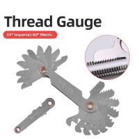 Thread Plug Gauge Gear Tooth Screw Pitch Gauges Carbon Steel Center Measurement Lathe Combina Metric Inch 55/60 Degree Measuring Colanders Food Strain