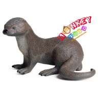 Monkey Toys - โมเดลสัตว์ Otter นาก เทา ขนาด 15.00 CM (จากหาดใหญ่)