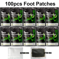 100pcs Nuubu Detox Foot Patches Stress Relief Feet Deep Sleep Body Toxin Detoxification Cleaning Body Care Cleansing Natural Pad