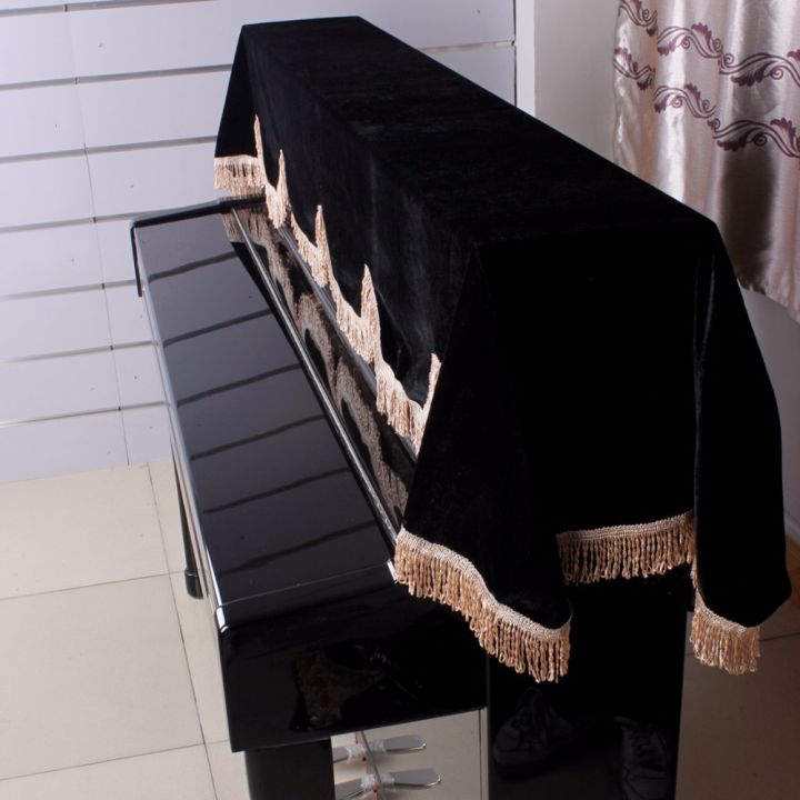 เปียโนคุณภาพสูงครึ่งฝาครอบกันฝุ่นสำหรับ76-88เปียโนคีย์บอร์ดเปียโนไฟฟ้าดนตรีชิ้นส่วนเครื่องมืออุปกรณ์เสริม