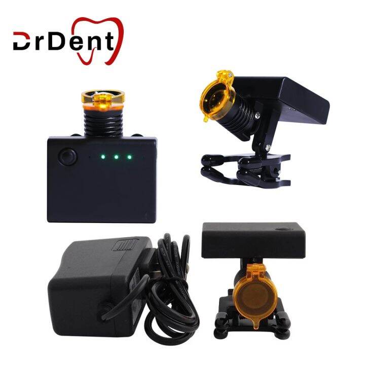Dental Loupe Wireless Portable 3W LED Headlight Headlamp With Optical Filter For Dentist