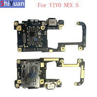 USB Charging Dock PCB Board MIC Flex Cable Connector For VIVO NEX A NEX S Dual Replacement IC SIM Card Reader