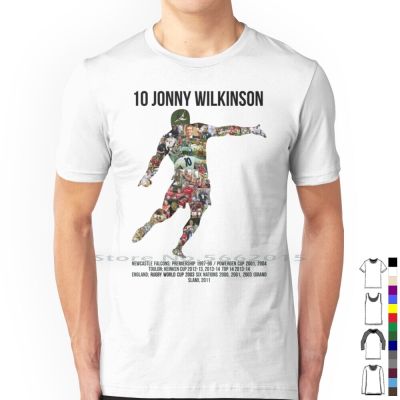 T [hot]Jonny 10 Heinken Jonny Short Sleeve Tee 2003 Cotton Toulon Long England Shirt Cup Falcons Top Rugby 100% Tribute