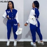 【DT】hot！ HLJ GG Sportswear Baseball Uniform 2 Piece Set Print Jacket Coat   Pants Tracksuits Fashion Clubwear