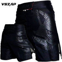 Men Shorts 2019 VSZAP Brand Fitness Workout Shorts MMA Muay Thai Fighting Muscle Training Men Shorts Polyester Quick Drying