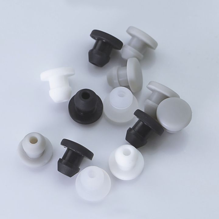 dt-hot-2-5mm-50-6mm-silicone-rubber-caps-black-white-transparent-grey-t-type-hole-plugs-snap-on-gasket-blanking-end-stopper