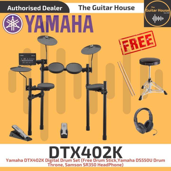 Yamaha DTX402K Digital Drum Set Lazada