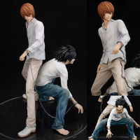 อะนิเมะเดธโน้ต L Lawliet Erurouraito Yagami แสง Kami 2ชิ้นพีวีซีรูปการกระทำเกมรูปปั้นรูปแบบการเก็บของเล่นตกแต่งตุ๊กตาของขวัญ