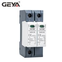 GEYA GSP9ป้องกันไฟกระชาก2ขั้ว20KA-40KA AC275V AC385V 400V 440V SPD เครื่องป้องกันไฟกระชาก1P + N ราง Din