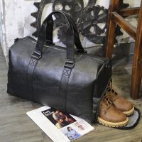 hot【cw】 Men high quality leather Dry and Wet Separation Large-capacity Handbag with Shoe Compartment Luggage