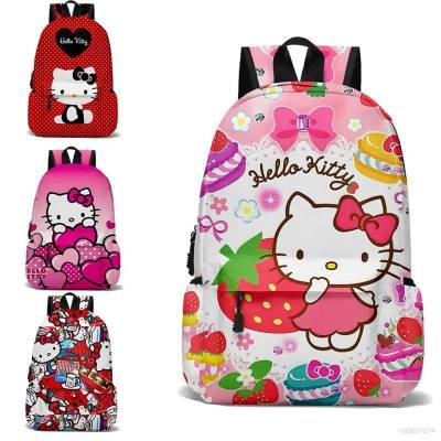 Sanrio HelloKitty Backpack for kids Student Large Capacity Fashion Personality Multipurpose Female Bags
